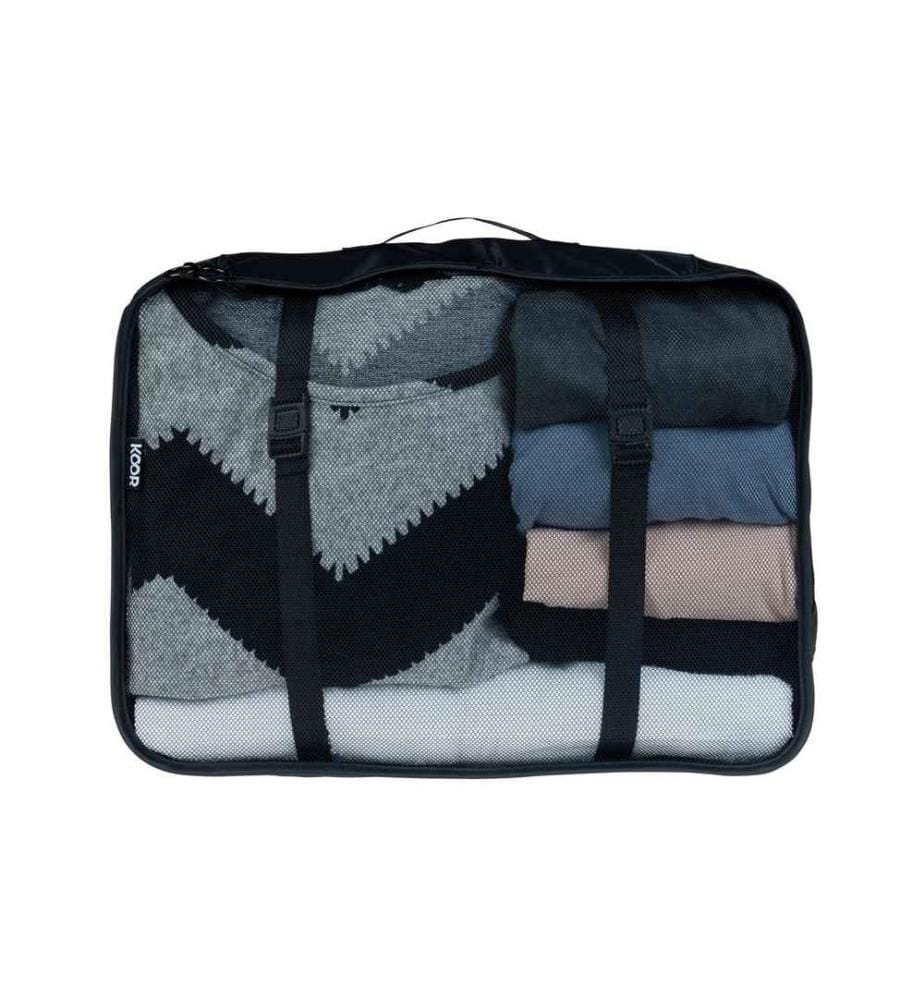KOOR - Kleiderbeutel Set Reesa, 4-teilig, Schwarz