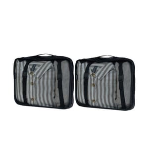 KOOR - Sac à linge Reesa, taille L, pack de 2, noir