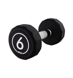 KOOR - Haltère courte 6 kg, Noir