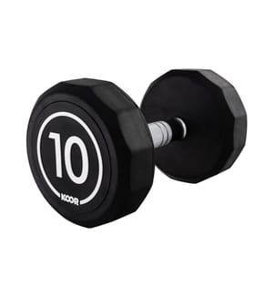 KOOR - Haltère courte 10 kg, Noir