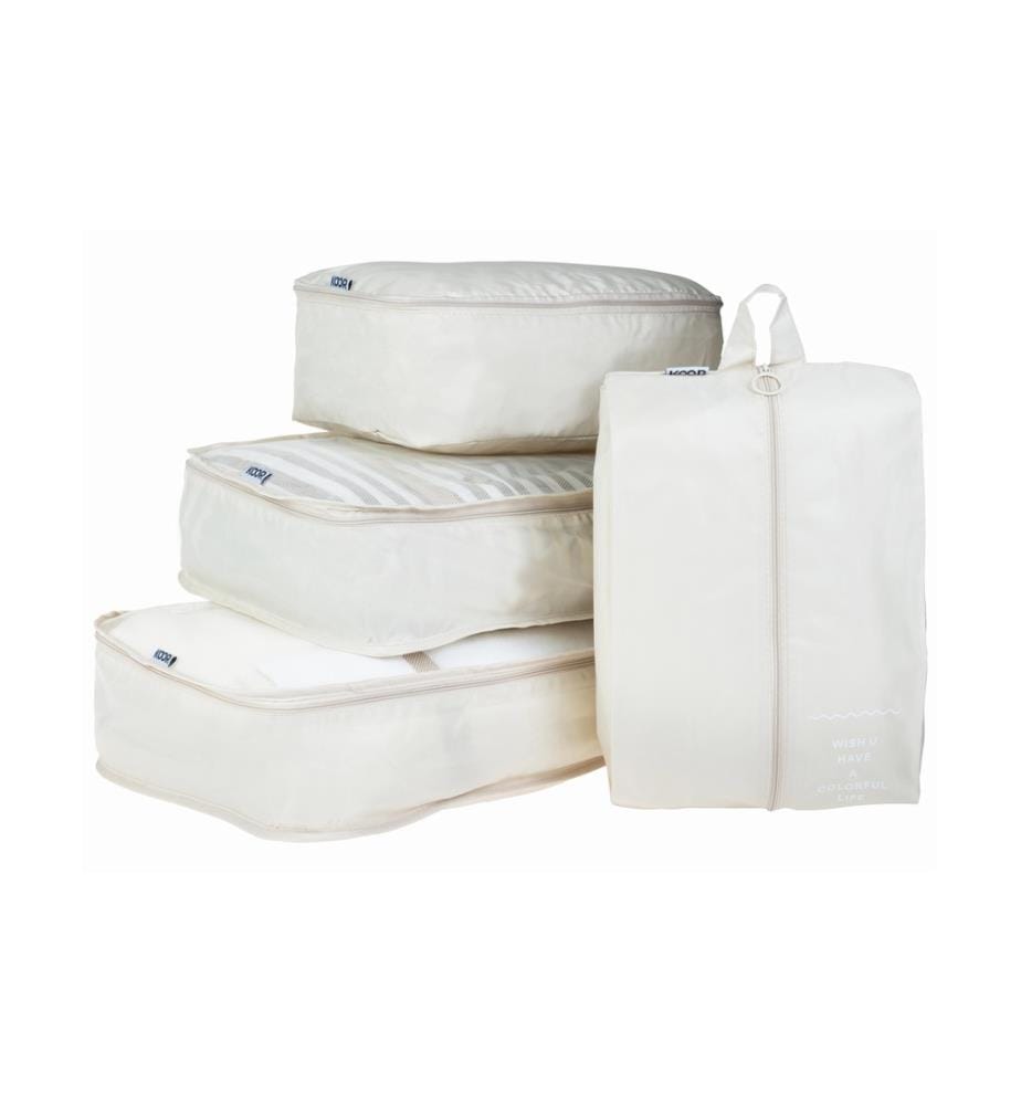KOOR - Kleiderbeutel Set Reesa, 4-teilig, Beige