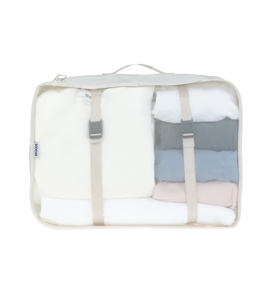 KOOR - Kleiderbeutel Set Reesa, 4-teilig, Beige