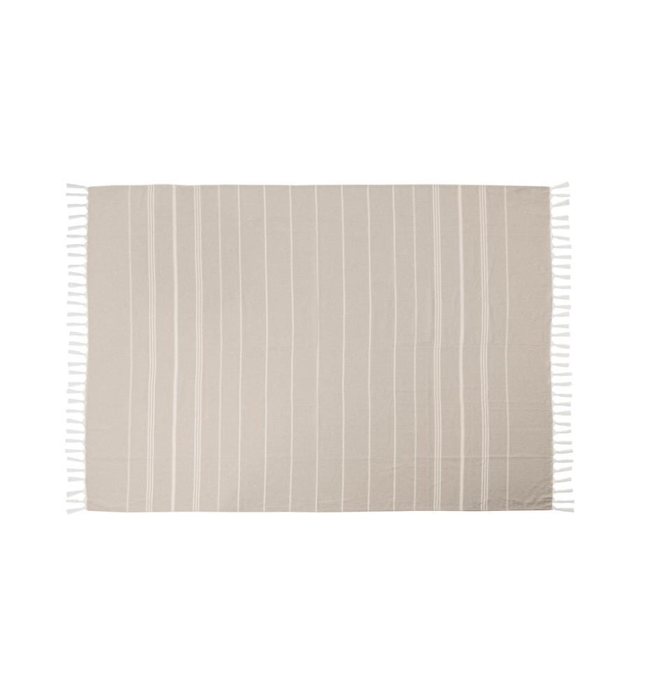 KOOR - Serviette de plage XXL 140 x 200 cm, beige