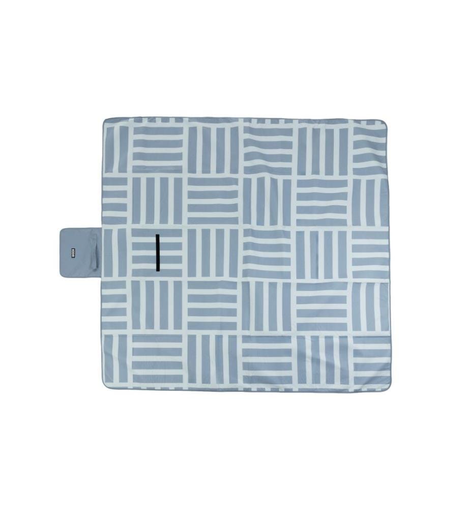 KOOR - Picknickdecke Check, Blau 200 x 200 cm