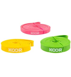 KOOR Resistance Band 3-Pack, Light to Medium