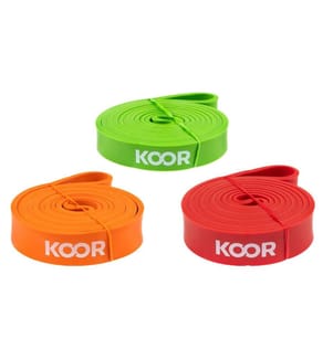 KOOR Resistance Band 3-Pack, Medium to Extra Strong