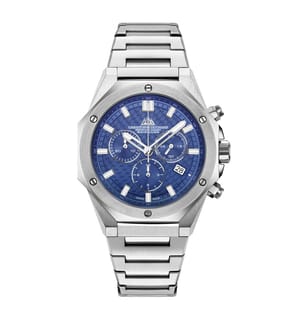 Raidillon Chrono Swiss Made Ronda 5030.D Uhr - Blau und Silber