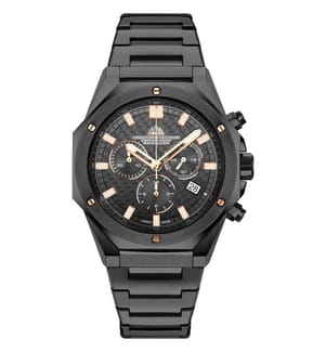 Raidillon Chrono Swiss Made Ronda 5030.D Uhr - Blau und Silber/Gold