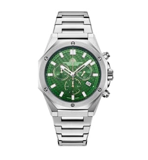Raidillon Chrono Swiss Made Ronda 5030.D Uhr - Grün und Silber