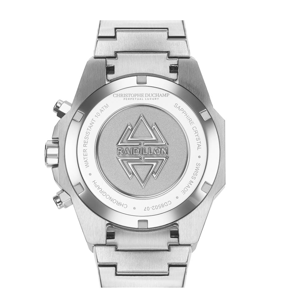 Raidillon Chrono Swiss Made Ronda 5030.D Uhr - Grün und Silber