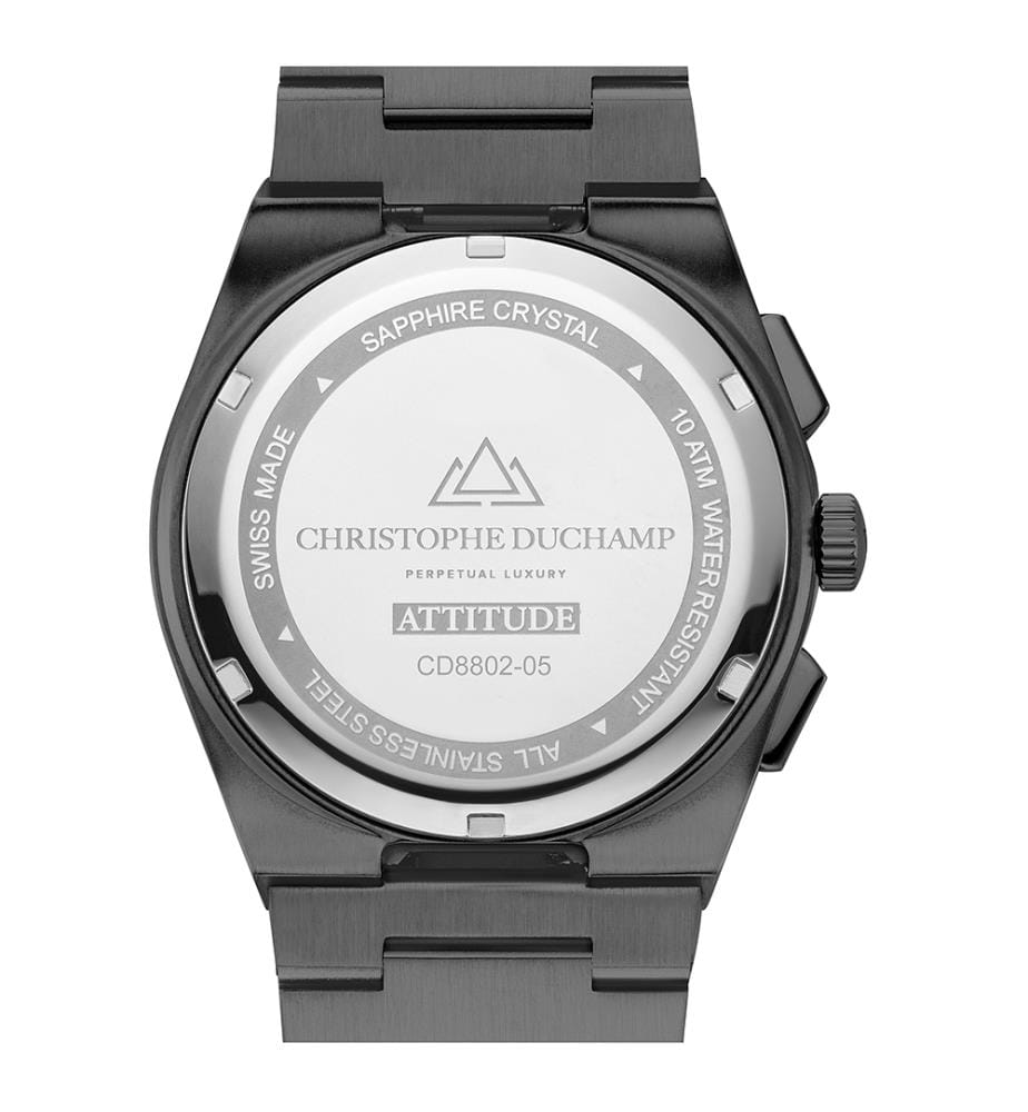 Attitude Chrono Uhr - Schwarz & Schwarz