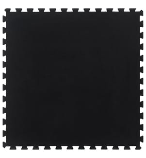 Carreau de sol en caoutchouc noir 12 mm 100x100 cm
