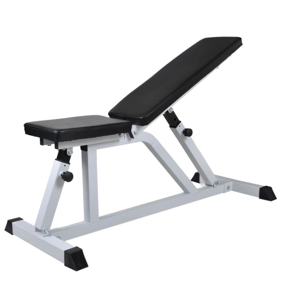 Hantelbank mit Lang- und Kurzhantel-Set 60,5 kg