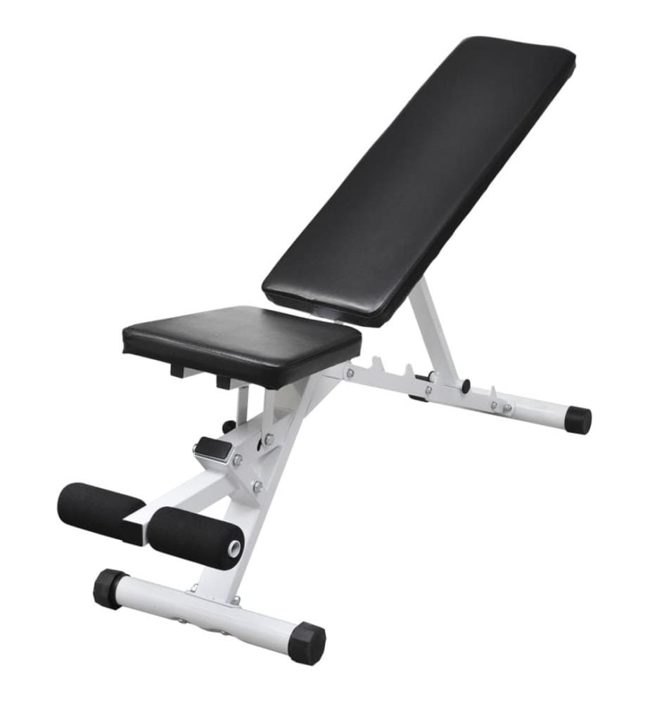 Hantelbank mit Lang- und Kurzhantel-Set 60,5 kg