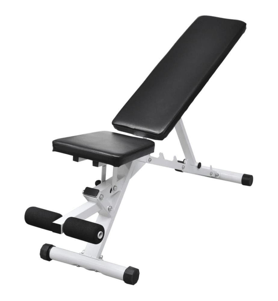 Hantelbank mit Lang- und Kurzhantel-Set 30,5 kg