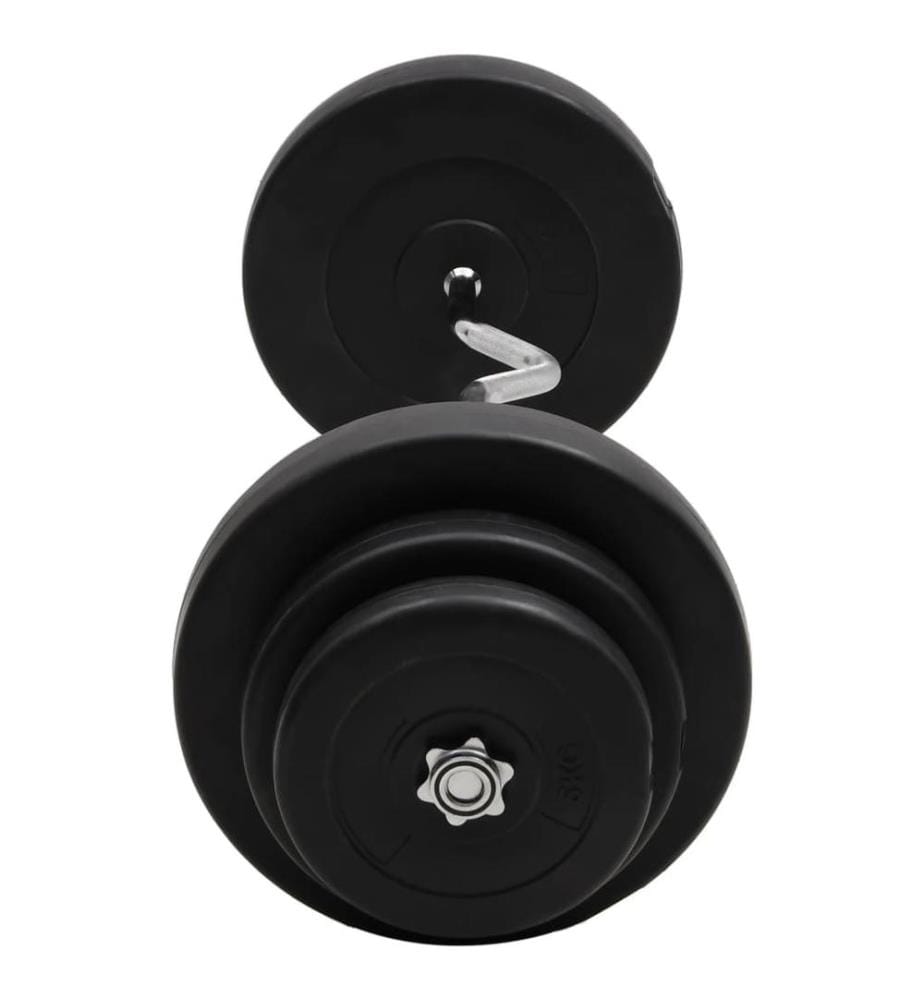 Curlstange mit Gewichten 60 kg