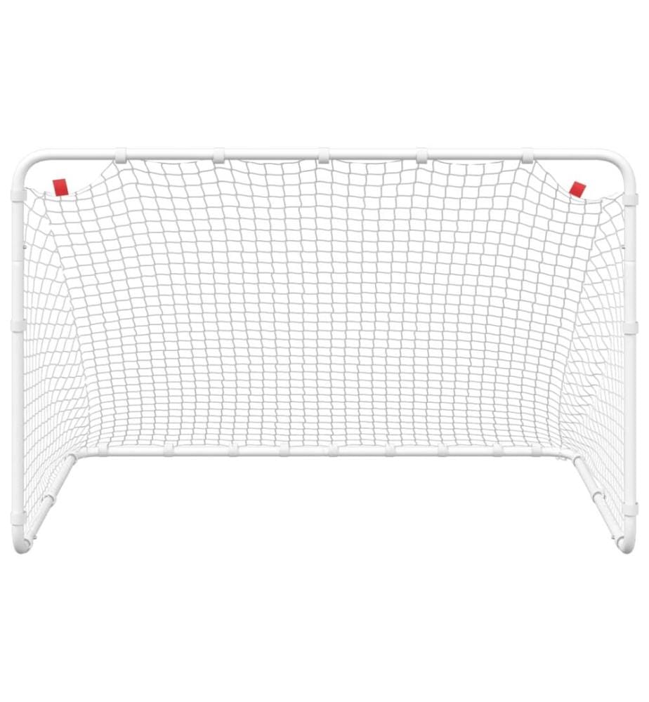 Fussballtor Weiss 122x81x81 cm Stahl