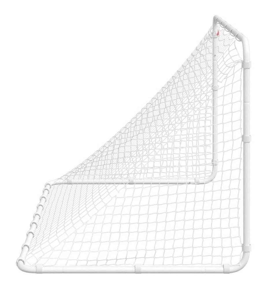 Fussballtor Weiss 122x81x81 cm Stahl