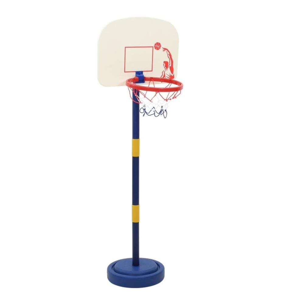 Support de jeu de basket-ball avec ballon et pompe 90/121 cm