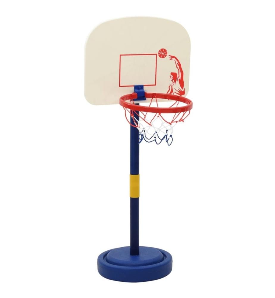 Support de jeu de basket-ball avec ballon et pompe 90/121 cm