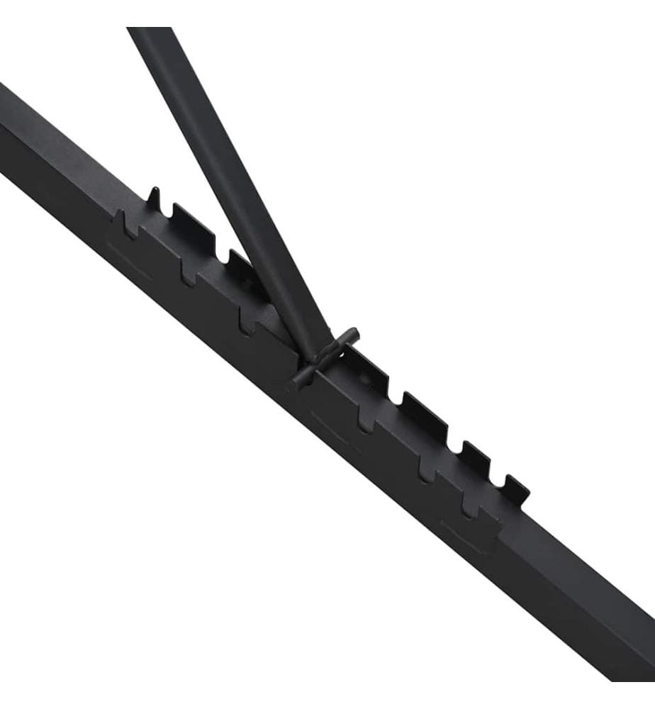 Hantelbank Schwarz 131 x 41 x 110 cm Pulverbeschichteter Stahl