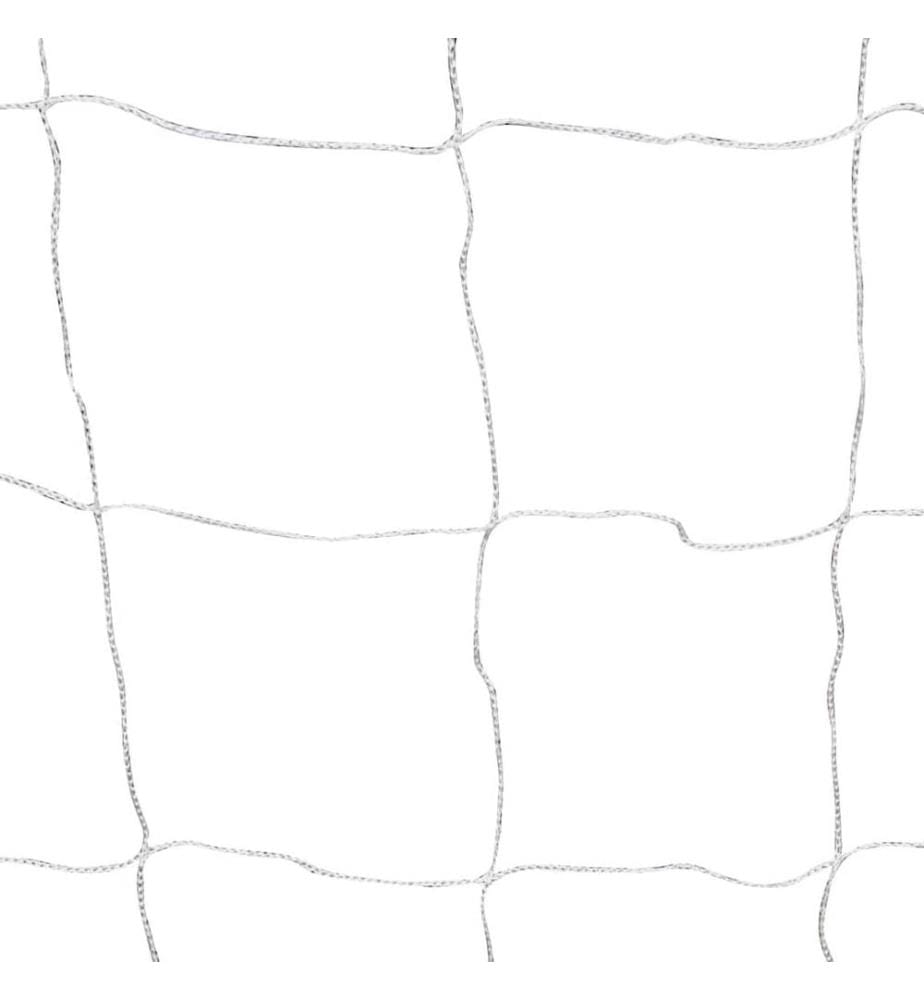 Fussballtor mit Netz 182×61×122 cm Stahl Weiss