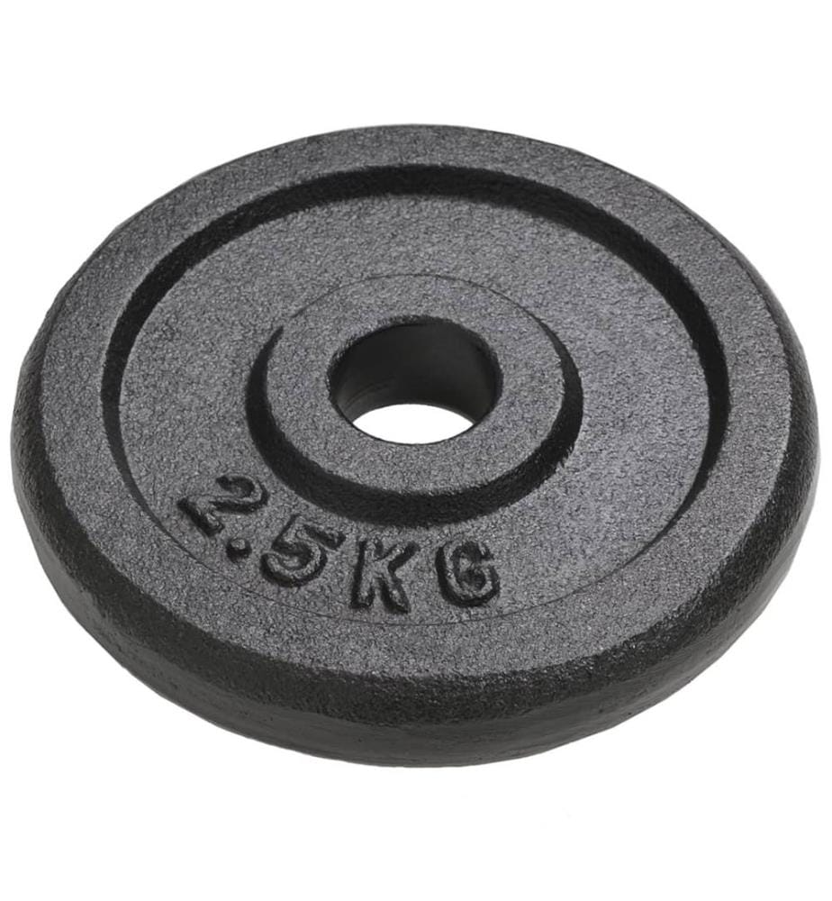 Hantelscheiben 8 Stk. 8x2,5 kg Gusseisen