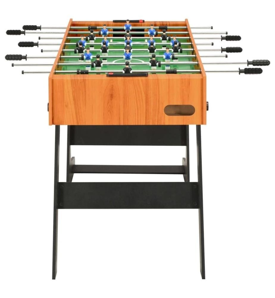 Klappbarer Kickertisch 121 x 61 x 80 cm Hellbraun