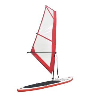 Ensemble de planche SUP gonflable avec voile Rouge et blanc
