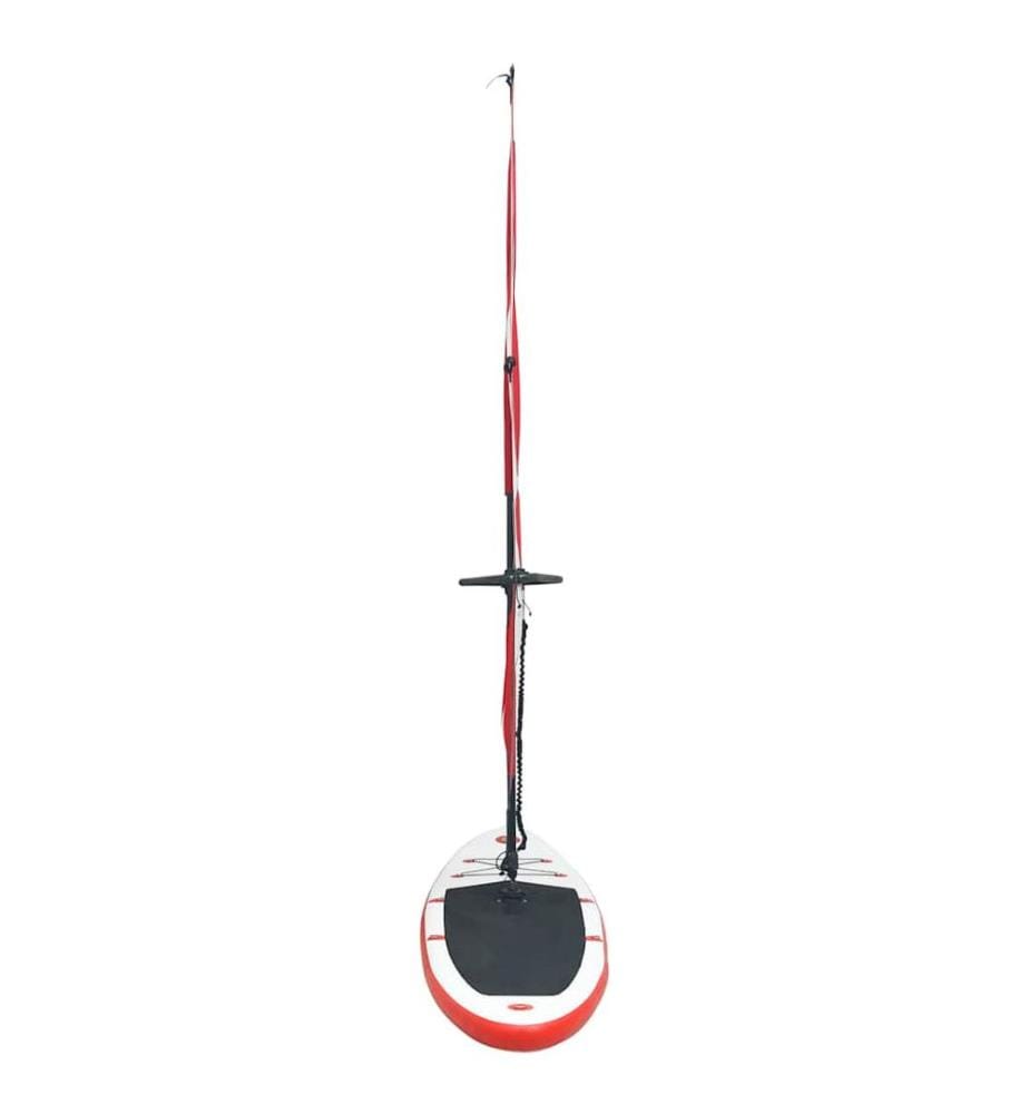 Ensemble de planche SUP gonflable avec voile Rouge et blanc