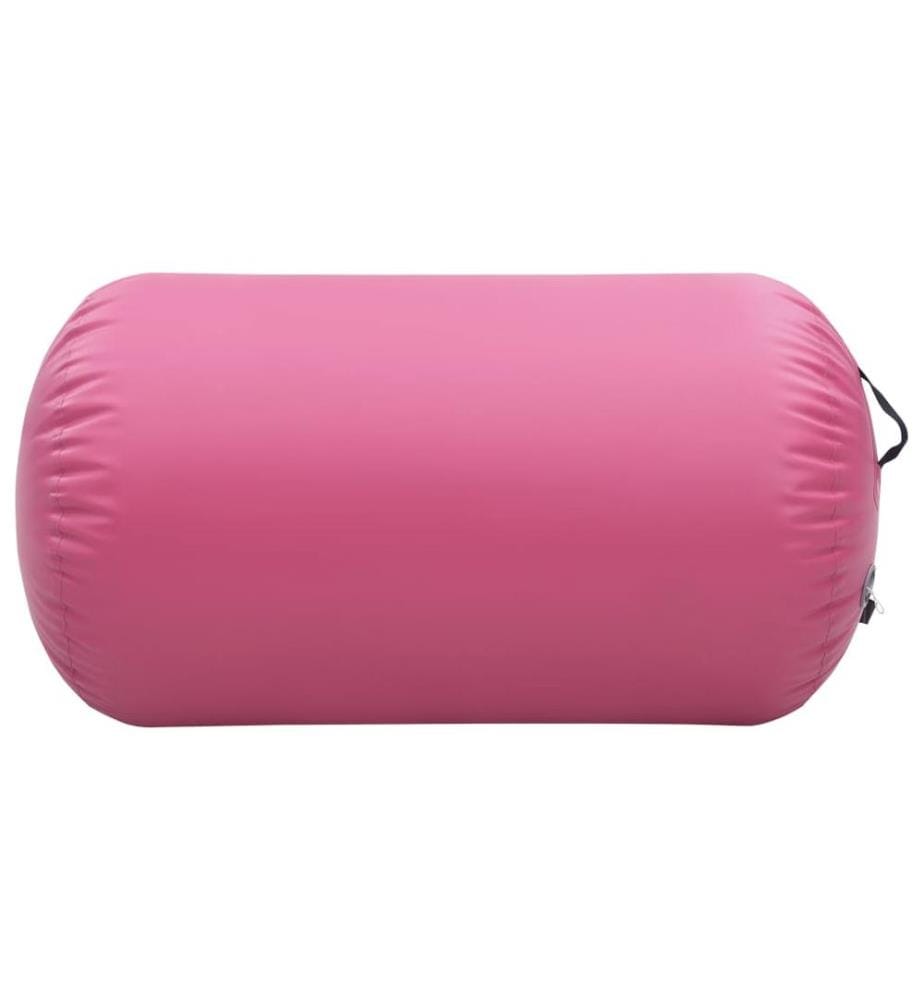 Aufblasbare Gymnastik-Rolle mit Pumpe 100x60 cm PVC Rosa
