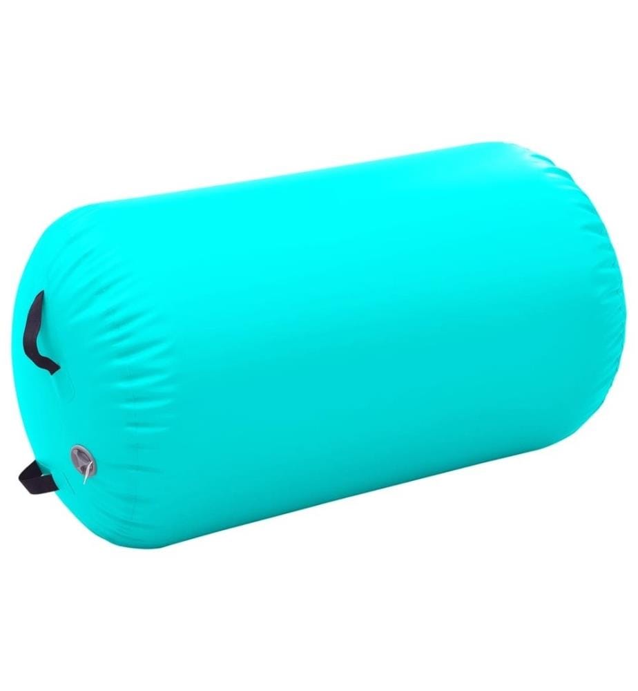 Aufblasbare Gymnastik-Rolle mit Pumpe 100x60 cm PVC Grün
