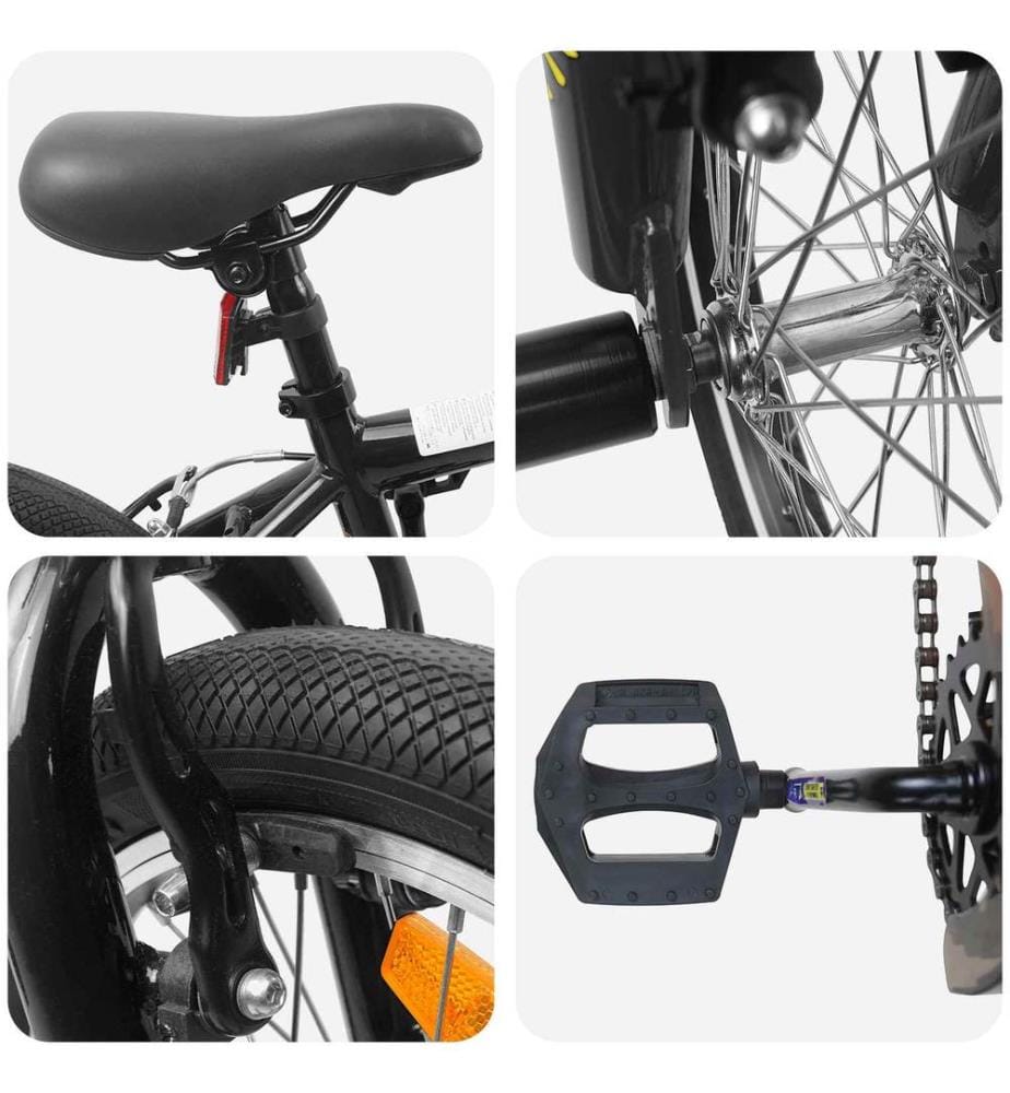 BMX 20 Pouces pour les plus de 9 ans Noir