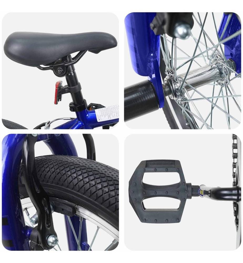 BMX 16 Pouces pour 5-8 ans Bleu foncé