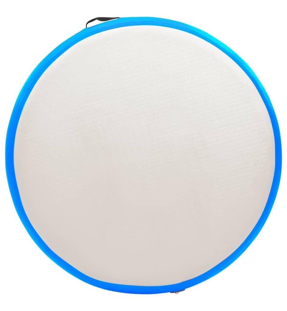 Inflatable gymnastics mat with pump 100x100x15cm PVC Blue