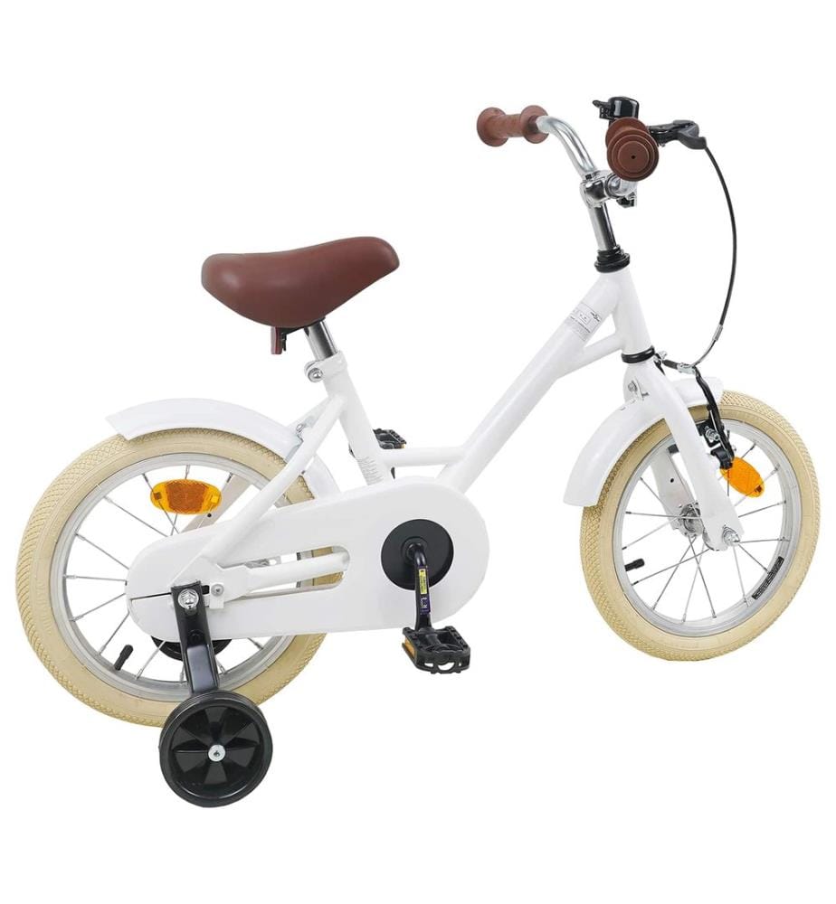 Bicicletta per bambini da 14 pollici per bambini da 3 a 5 anni bianco