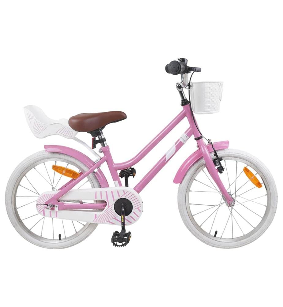 Bici per Bambini 18 Pollici per i 5-7 anni Rosa chiaro