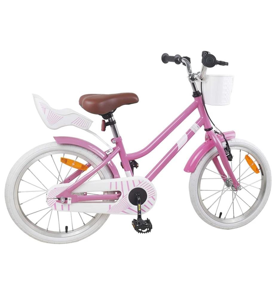 Bici per Bambini 18 Pollici per i 5-7 anni Rosa chiaro