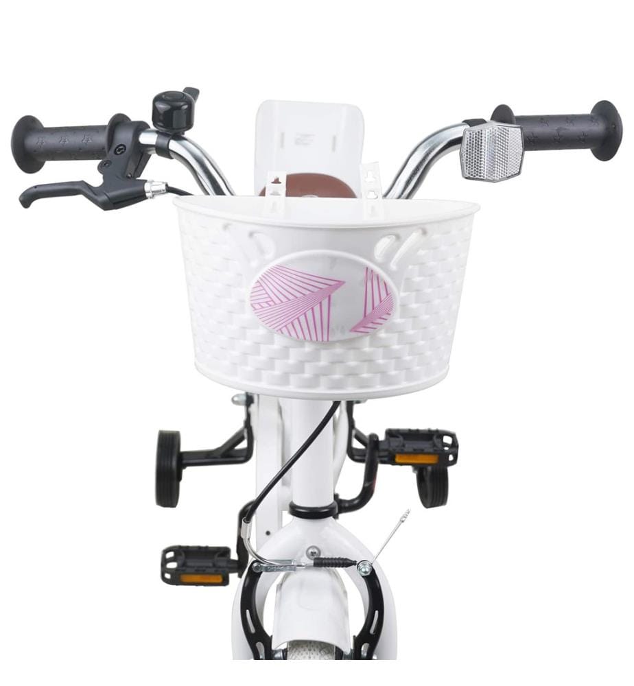 Vélo pour Enfants 16 Pouces pour 4-6 ans Blanc