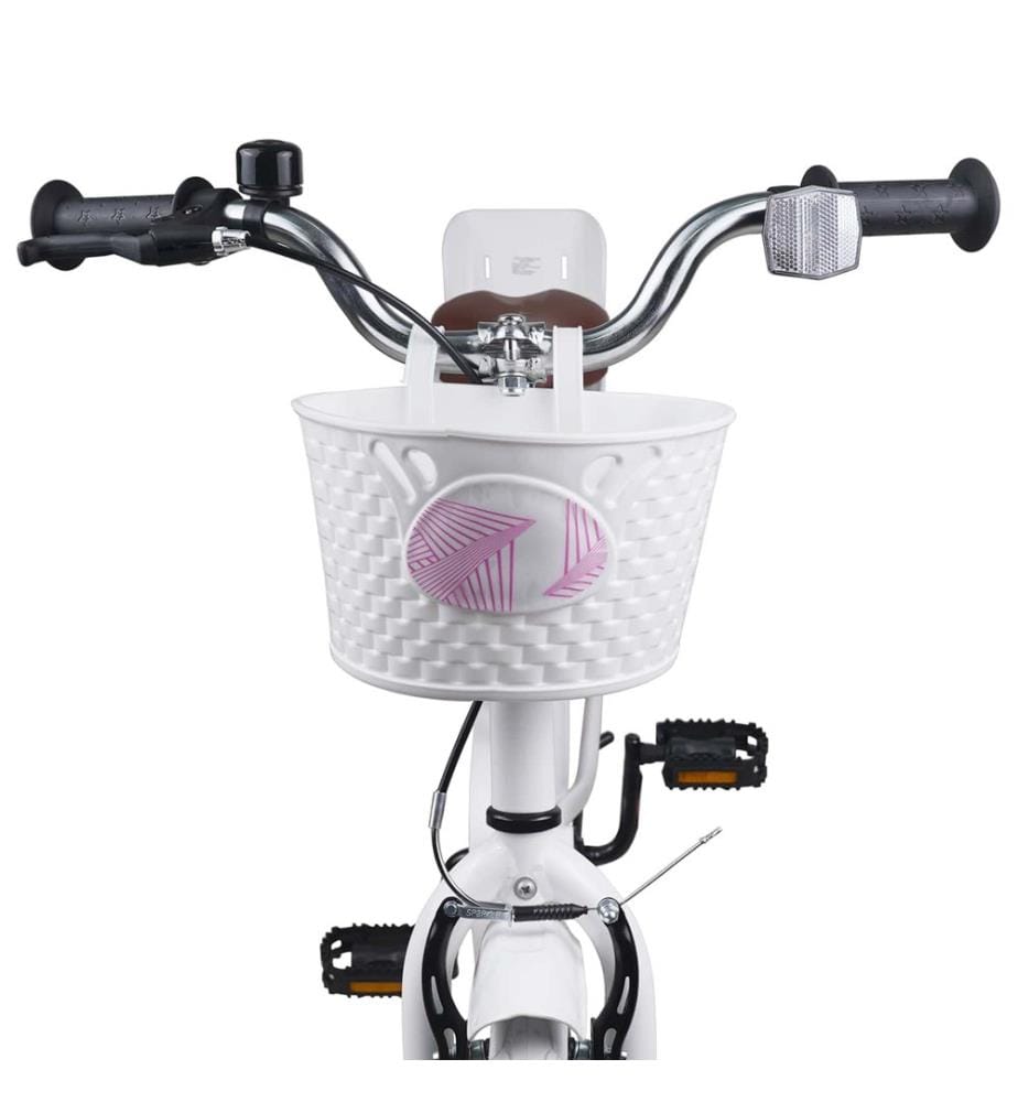 Vélo pour Enfants 18 Pouces pour les 5-7 ans Blanc