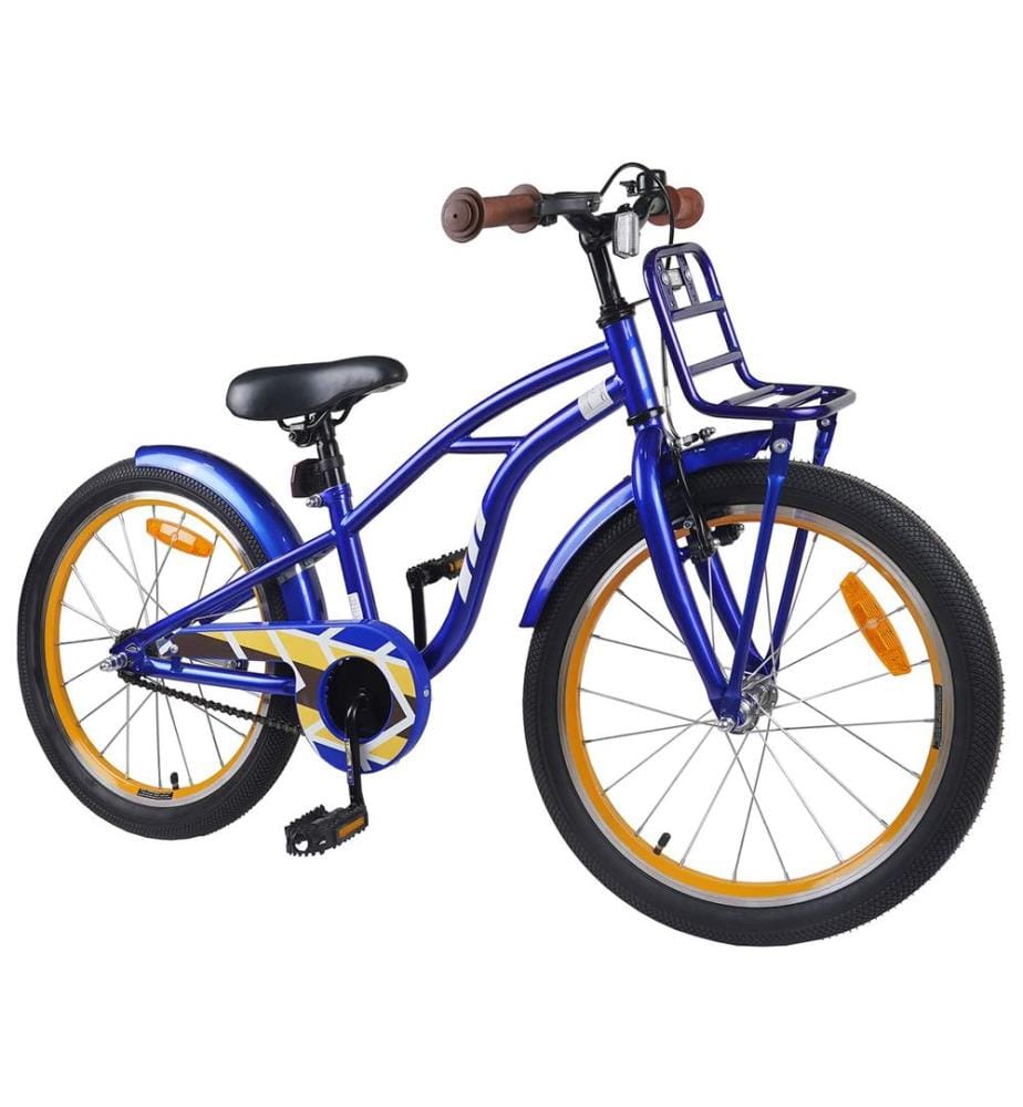 Bici per Bambini 18 Pollici per i 5-7 anni Blu scuro