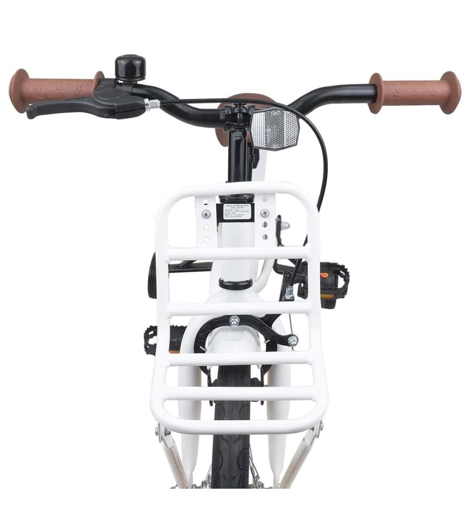 Bicicletta per bambini da 16 pollici per bambini da 4 a 6 anni bianco