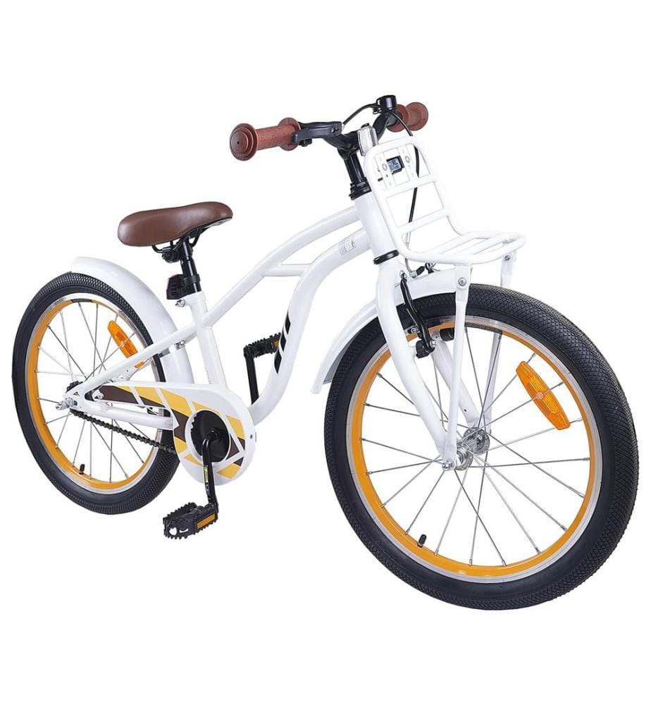 Vélo pour Enfants 18 Pouces pour les 5-7 ans Blanc