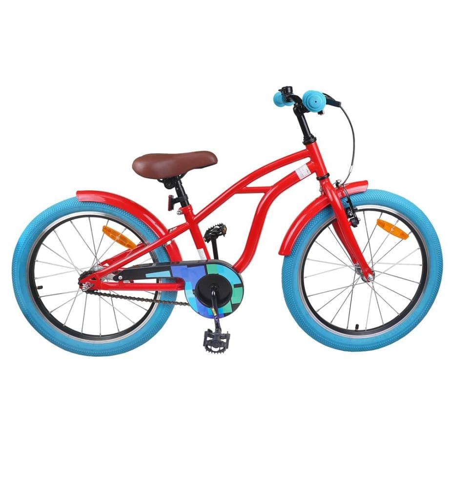 Bici per Bambini 18 Pollici per i 5-7 anni Rosso