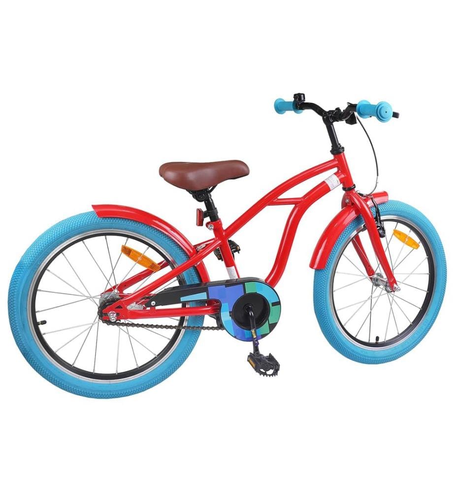 Bici per Bambini 18 Pollici per i 5-7 anni Rosso