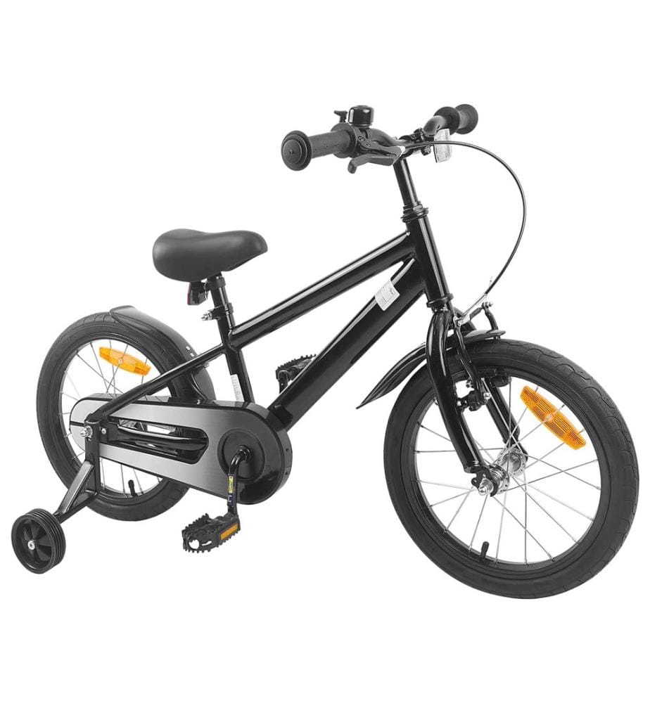 Bicicletta per bambini da 16 pollici per bambini da 4 a 6 anni nero