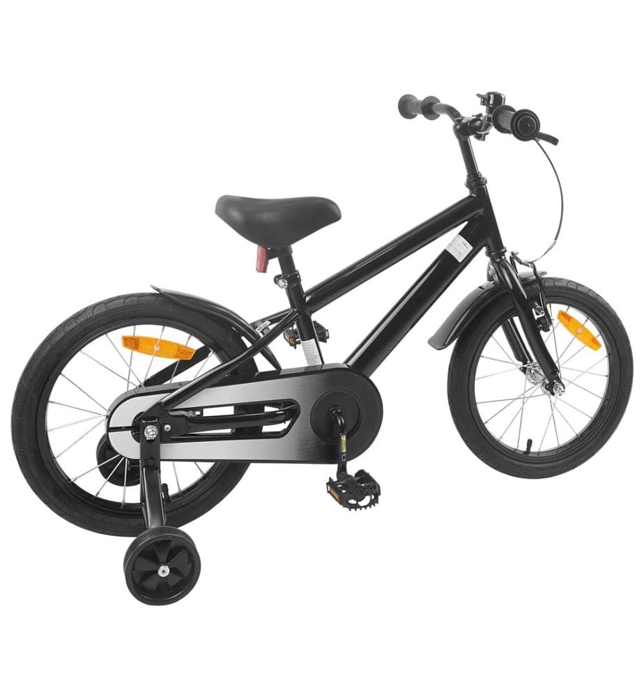 Bicicletta per bambini da 16 pollici per bambini da 4 a 6 anni nero