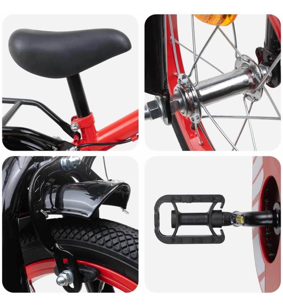 Bicicletta per bambini da 12 pollici per bambini da 2 a 4 anni rosso