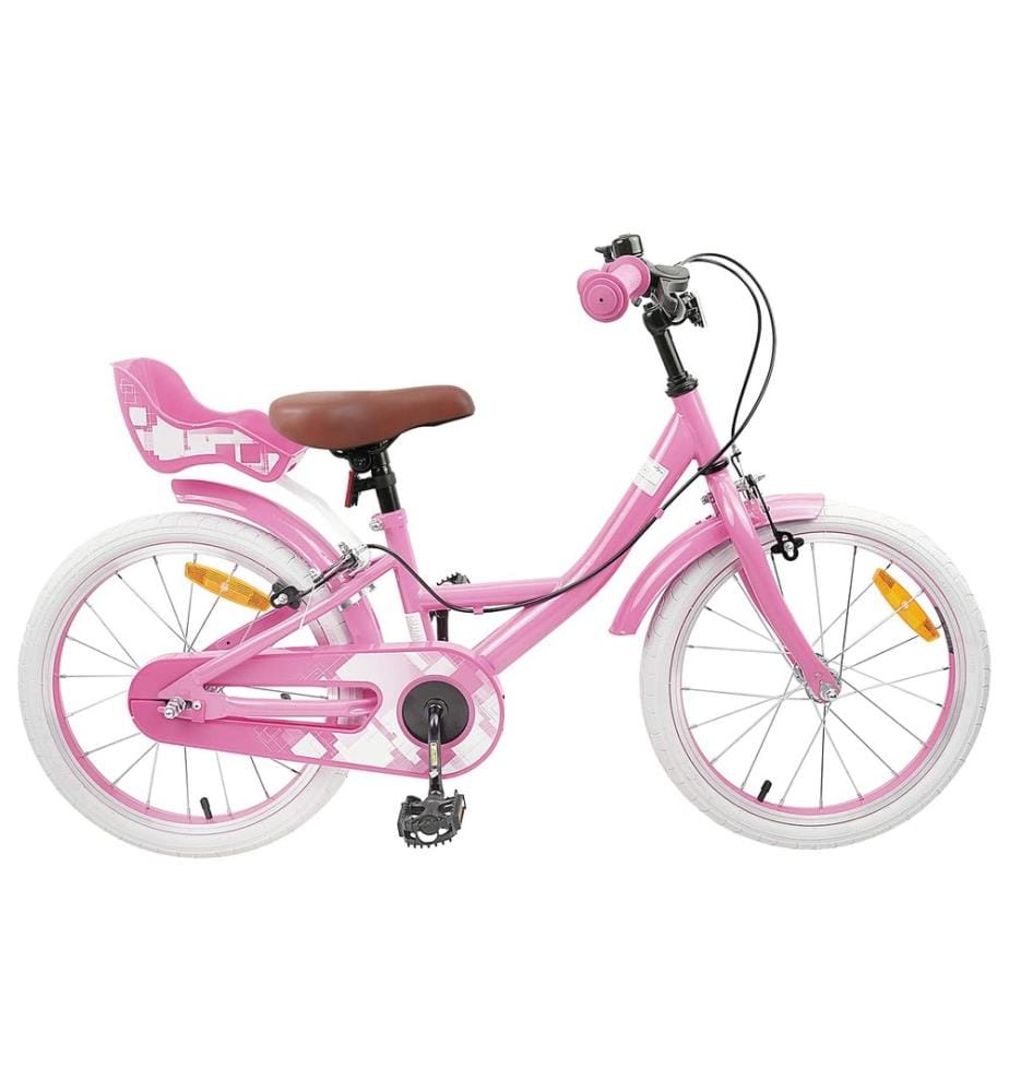 Bici per Bambini 18 Pollici per i 5-7 anni Rosa chiaro