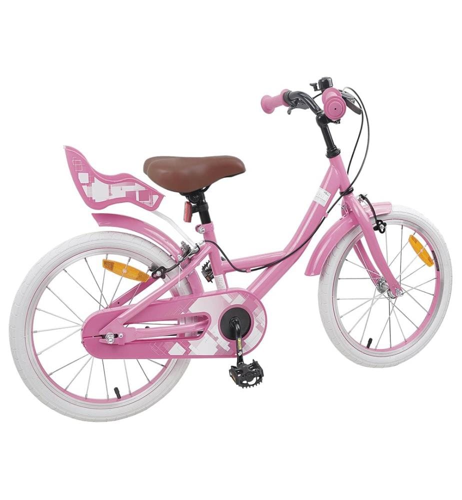 Bici per Bambini 18 Pollici per i 5-7 anni Rosa chiaro